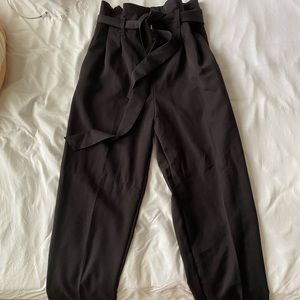 Black high-waisted adjustable pants size-8/40